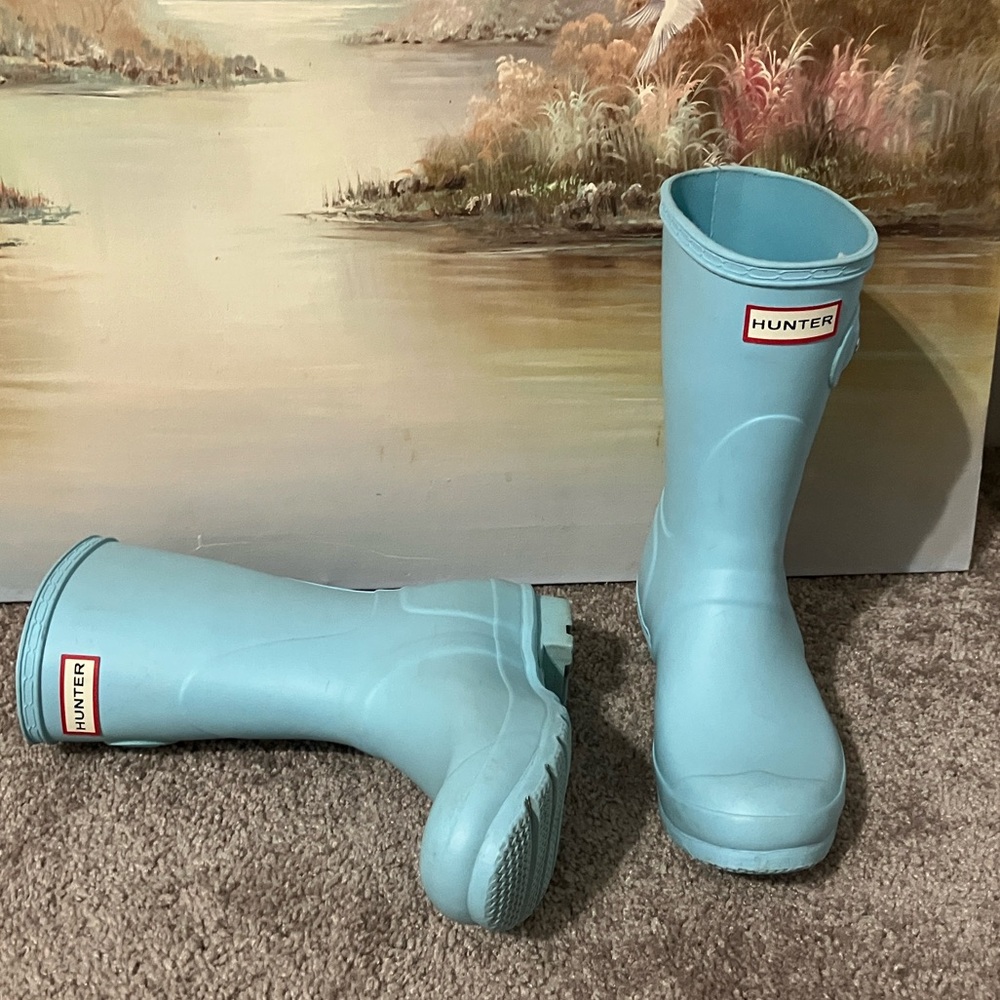 Hunter Boots Baby Blue Sz 7